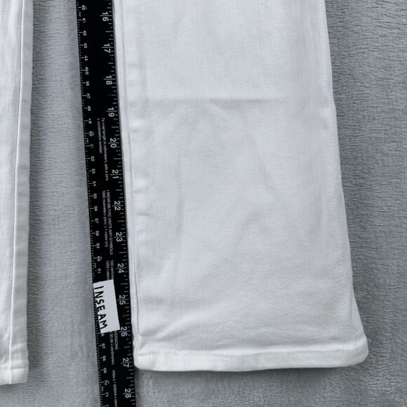 AYR All Year Round Vintage Flare Leg Jeans Mid Rise Womens Size 26 White - Picture 11 of 14